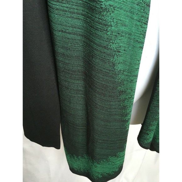 Ming Wang Elegant Green and Black Women's Top - Picture 5 of 12
